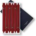 Colonial Candle Unscented Taper Candle, Classic Collection, Traditional Cranberry, 10 in, Pack of 6 Candlesticks - Up to 8 Hours Burn