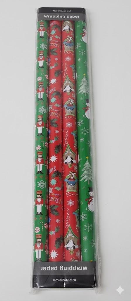 KOJAYHOL Kraft Wrap Paper Rolls - Jumbo Wrap for Kids & Adults, 4 Rolls - 17 in. x 16 ft. Per Roll