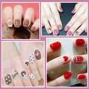 SILPECWEE 20 Sheets Valentine's Day Nail Polish Stickers Decals Nail Wraps for Women Gel Nail Strips Self Adhesive Nail Polish Strips Holiday Manicure Design for Nail Art with 1pc Nail File