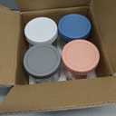 4 Pack Overnight Oats Containers with Lids and Spoons - DRKIO 16 Oz Glass Mason Jars for Overnight Oats Leak Proof Oatmeal Container Great for Cereal Fruit Vegetable Milk Salad Yogurt Meal Prep