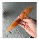 Short Synthetic Fiber Hair Lace Base Hands Tied Realistic Mustache for Adult Costume Theatrical Grade 1 Piece Fake Beard (Copper)