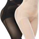 SIMIYA Shapewear Tummy Control Body Shaper for Women Compression Waist Trainer Girdle 2 pack Thigh Slimmer Butt Lifting Shapewear 3 XL