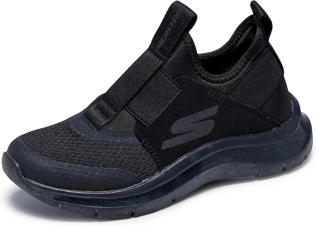 Skechers Boys Skech Fast Ice (5.5 Big Kid, Black/Black)