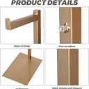 Sintuff Adjustable Cloth Display Stand 48-72 Inches Single Garment Rack Metal Costumer T Shirt Display for Thrift Shop Vendors Retail Store(Gold)