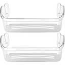 Upgraded 242126602 Refrigerator Door Bin Shelf Replacement Part Compatible with Frigi.daire Refrigerator Door Shelf 2421266 PS12364199 FFSS2625TS0 LFSS2612TF0 Door Shelf Shelves by AMI PARTS (2 Pack)