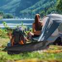 1 Pack Large Outdoor Camping Chair Bag Compatible with Coleman, Large Folding Chair Carrying Bag Oxford Storage Tent Bag with Handle Strap for Travel Yoga Outdoor Camping Sports, 39.37 Inch, Black