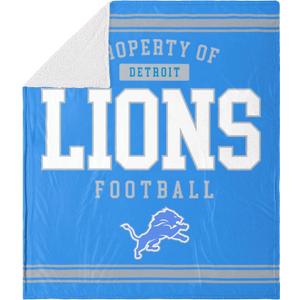 FOCO NFL Unisex-Adult NFL Team Logo Sherpa Fleece Plush Throw Blanket - 60" x 70"