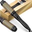 Bekind Twist Pro Thermal Brush - 1.5 Inch Versatile Heated Round Hot Air Brush Dryer, Effortless Blowout Curling Hair Styling Tools, Negative Ion Blow Out Hot Round Brush, 20s Heats (Black)