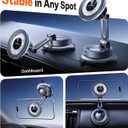 TORRAS 2026 Upgraded Vacuum Car Phone Holder for MagSafe Car Mount [98+ LBS Strongest Suction | 24 N58 Magnets] 360° Adjustable Magnetic Phone Holders for Your Car, for iPhone 17-12 Pro Max Plus Air