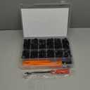 GOOACC - GRC-33 240PCS Bumper Retainer Clips Car Plastic Rivets Fasteners Push Retainer Kit Most Popular Sizes Auto Push Pin Rivets Set -Door Trim Panel Fender Clips for GM Ford Toyota Honda Chrysler