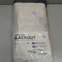 100% Blackout Shield Linen Blackout Curtains for Bedroom 96 Inches Long, Back Tab/Rod Pocket Living Room Drapes, Thermal Insulated Blackout Curtains 2 Panels Set, 50" W x 96" L,Cream