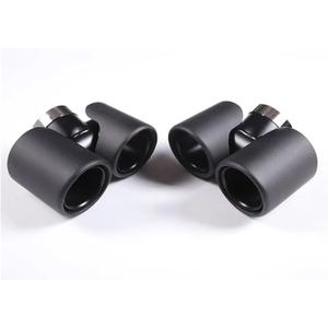Carbon Fiber Car Tail Pipes Exhaust Pipe Noise Canceller Cover Trim Car Accessories Compatible With Landrover Defend 90 110 2020-2023(Style B)