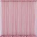 10x10 Dusty Rose Tulle Backdrop Curtains for Parties, Sheer Backdrop Curtain Wedding Photo Background Drapes for Baby Shower Photography Birthday Party