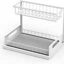 Under Sink Organizer, 2-Tier Pull Out Cabinet Organizer, Under Sink Shelf for Bathroom, Kitchen