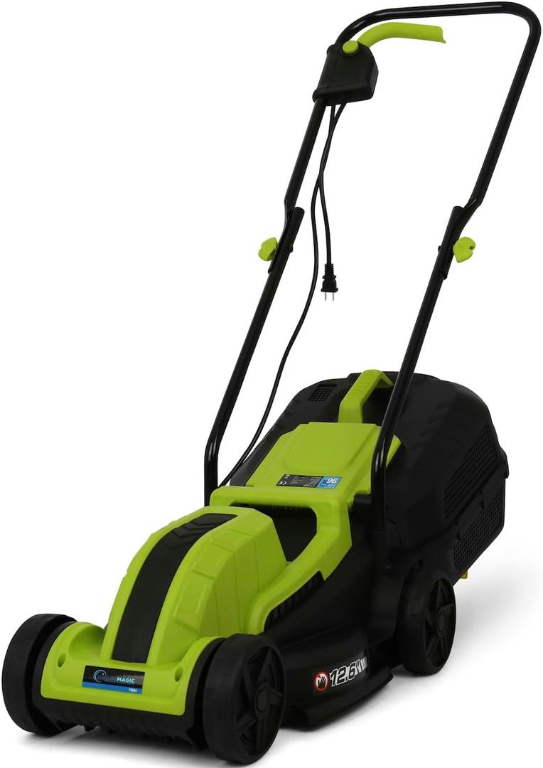 Simpli-Magic Lawn Mower, 13Inch Electric Lawn Mower Corded, 1300W Electric Powered, 3-Position Height Adjustment