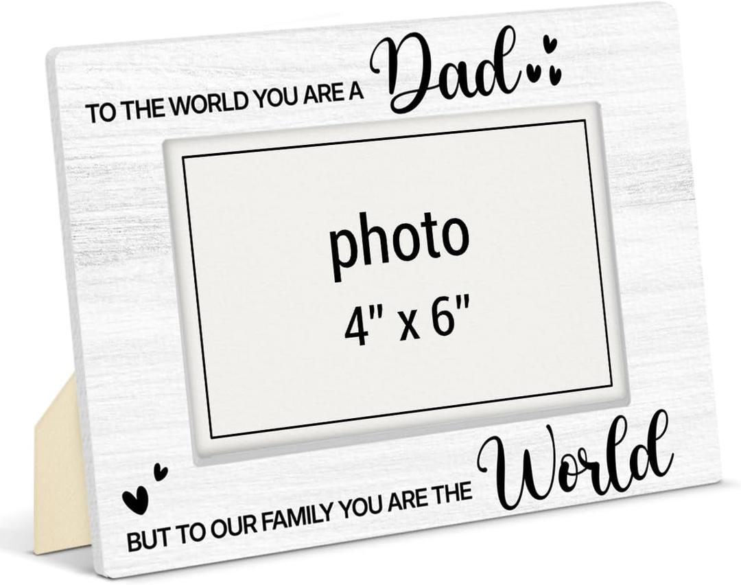 Dad Picture Frame Gifts from Daughter Son First Time Dad Gifts