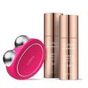 FOREO Age-Defying Bear Bundle - Bear Microcurrent Facial Device + 2 x Conductive Serum 1 fl.oz. - Anti Aging Face Massager - Skin Care Tools Set for an Instant Face Lift - Fuchsia