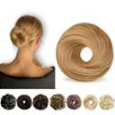 Messy Bun Hair Piece Human Hair, Human Hair Bun for Women Honey Blonde, 5 Inch
