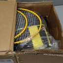 3-in-1 Portable Badminton, Volleyball & Pickleball Net Set for Adults, Adjustable Height 34"7 ft for Backyards or Beach, Outdoor Sports Combo with Carry Bag, Rackets, Paddles & Balls