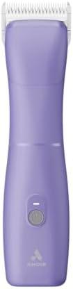 Andis Emerge Lithium-ion Cordless Detachable Blade Dog Clipper, for All Coats & Breeds, Purple, 560489