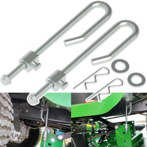 GX24864 GX21718 Mower Deck Lift Hanger Rod Kit for John Deere Tractor Lawn Mower Lift Parts 14M7400 24M7053 GX26085 Trunnion Lock Nut Washer Spring Locking Pin Set of 2