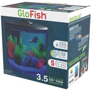 GloFish 3.5 Gallon Aquarium Kit with LED Lighting and Tetra Whisper Filter