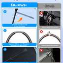 ULiXWH 2026 Upgrade Tesla Model Y & 3 Accessories Windshield Sun Shade Umbrella Thickened High-Density Nano Coating Heat Shield Protect Car from Sun Rays & Heat Damage Keep Cool & Protect Interior