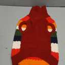 Kuoser Large Dog Sweater, Turtleneck Knit Dog Sweaters for Large Dogs Colorful Strips Pet Knitted Vest Warm Clothes, Soft Puppy Sweater Thermal Sweatshirt for Xmas Holiday Cold Weather, Red XL (X-Large (Chest: 21.3''; Weight: 16 - 23LB)