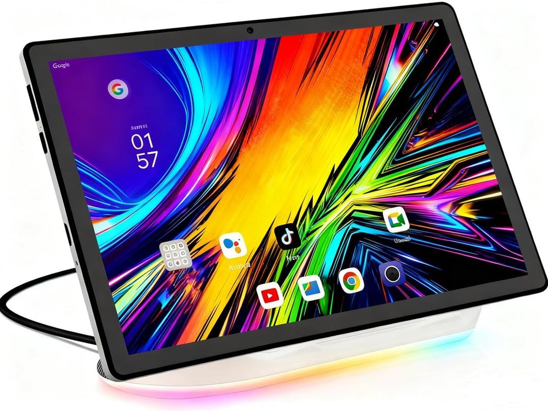 2026 New Android Tablet US Version - Octa-Core, 14GB RAM, 64GB+1TB Expand | Dock Station Included | 12-Month Protection (A10PRO with Charging Dock, Black)