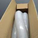 2 1/2" x 50' Heavy PVC Dust Collection Hose,Flexible Clear Debris and Fume Collection Hose with Stainless Steel Hose Clamps for Dust Collectors with 2 1/2" Ports, Ideal for Shop Vacuums