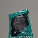 50PCS Black Hair Ties for Women, Cotton Seamless Hair Bands, Elastic Ponytail Holders, No Damage for Thick Hair, 2 Inch in Diameter, by Qarwayoc