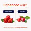 Purely Holistic Vitamin C 1000mg, 365 Capsules, 12 Month Supply, 2 Stage Timed Release with Ascorbic Acid, Rosehip & Acerola Cherry Bioflavonoid, Immune System Support, Vegan, Exp 02/2029