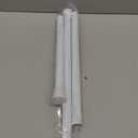 White Tension Curtain Rod for Windows 28 to 48 inch, Adjustable Expandable Pressure Spring Curtain Rod No Drilling, 7/8" Curtain Rod for Bedroom Doorway Closet Door