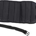 CHICIRIS Foot Hammock for Airplane Travel, Portable Breathable Mesh Footrest with AntiTip Design, 19.69-43.31in Adjustable Length for Office Home and Plane Comfort (Black)