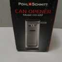 POHL SCHMITT 3 in 1 Electric Can Opener Smooth Edge with Knife Sharpener and Bottle Opener - Easy Push Down Lever - All Standard-Size & Pop-Top Cans, Durable Stainless Steel & ABS, Kitchen Accessories