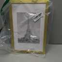 upsimples 8x12 Picture Frame, Display Pictures 6x8 with Mat or 8 x 12 Without, Wall Hanging Photo Frames, Gold, 1 Pack