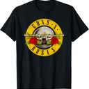 Guns N' Roses Official Bullet Logo T-Shirt, Size S