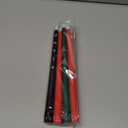 Riakrum 7 Pieces Kwanzaa Candles Set Kwanzaa Flameless Taper Candles Battery Operated for Church Celebration Decoration(10.83 Inches,Words)