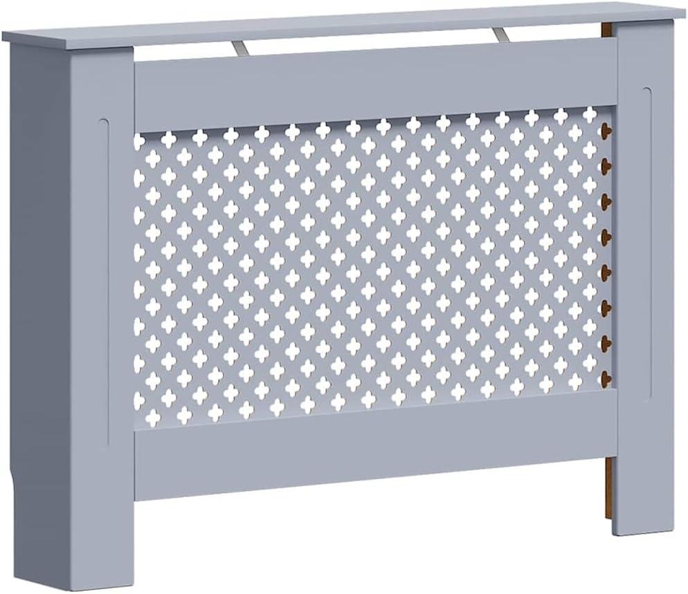 vidaXL Radiator Cover Anthracite 44.1"x7.5"x32.1" MDF, 112 x 19 x 81.5 cm/1x