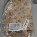 50 Pcs Large Puppy Dog Paw Print Gift Bags with Paper Handles - 10.6x8.3x4.3 Inch Kraft Dog Treat Paper Bags for Pet Treat Party Favor Birthday Gift (Brown)