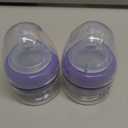 Lansinoh AntiColic Baby Bottles, BPAFree Plastic, 2 Ounces, 2 Count, Extra Slow Flow Nipples (Size XS), Breastfeeding Bottle with NaturalWave Design