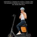 Multi-functional Scooter Seat compatible with Segway Ninebot Max G2 G65 MAX2 Kickscooter,Thickened Soft Cushion with 10L Large Storage Space Bag G2 G65 Seat & Bag Attachment Original Parts