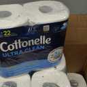 Cottonelle Ultra Clean Toilet Paper with Active CleaningRipples Texture, Strong Bath Tissue, 32 Family Mega Rolls = 176 Regular Rolls (8 Packs of 4)
