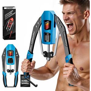 EAST MOUNT Twister Arm Exerciser - Adjustable 22-440lbs Hydraulic Power, Home Chest Expander, Shoulder Muscle Training Fitness Equipment, Arm Enhanced Exercise Strengthener (Black&Blue)