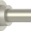 Brushed Nickel Shower Curtain Rod Adjustable 43-66 inch, 1"Diameter Spring Tension Curtain Rod No Drill, Anti-Rust Non-Slip Shower Rod for Bathroom Tension Rod