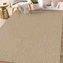 Ivissy Braided Area Rug 4x6 Ft Washable Rugs for Entryway Throw Rugs with Rubber Backing Boho Door Mat Indoor Entrance Cotton Bedroom Rugs Woven Door Rug for Foyer Bedroom Living Room, Natural