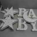 Light Up Letters for Baby Shower Decoration, Battery Powered Marquee LED Letter Lights for Party Table Centerpieces Decor, Room Decorations