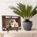 Dog Lovers Picture Frame, Best Buddy Photo Frame, Gifts For Dog Lover Dog Mom Dog Owner Women, Loss of Dog Sympathy Decor Gift, Dog Remembrance Gift, Home Office Pet Frame With Stand -17