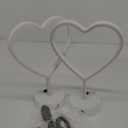 BRIGHTDECK 2 Pack Heart Neon Signs, LED Pink Heart Neon Lights Battery Operated or USB Powered Decoration Lamp, Neon Lights Heart Decor for Valentine's Day Gifts, Wedding, Party, Pink Room Decor