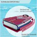 SKADDLES 11’6 × 35" Inflatable SUP–Super Wide, Stable Stand Up Paddle Board for Adults, Youth, Family & Pets, High Weight Capacity, Non-Slip EVA Deck, Premium Accessories